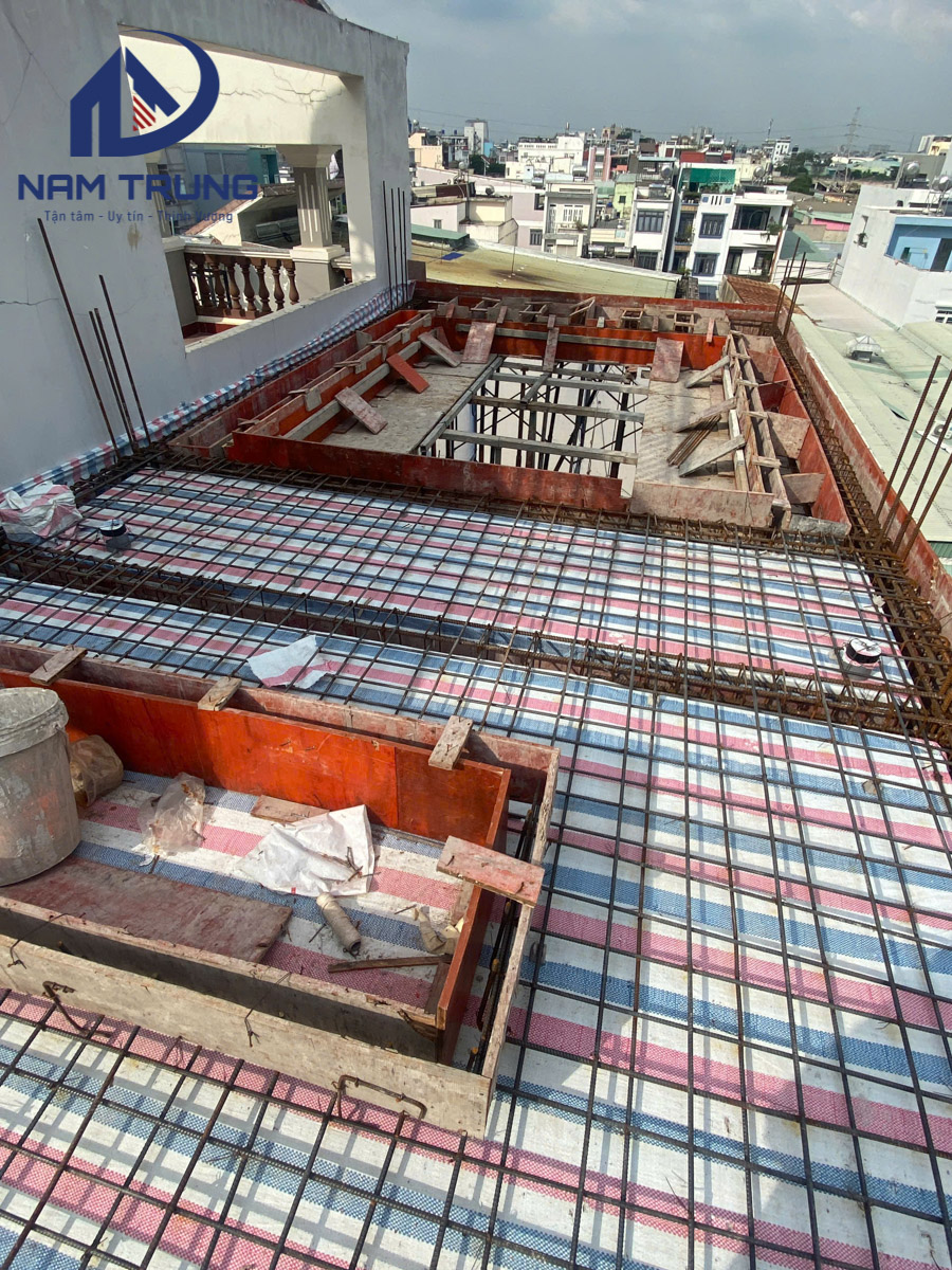 xây dựng nhà phố 1 trệt 2 lầu sân thượng 4x12.5m – Nhà anh Tân, Quận Bình Tân