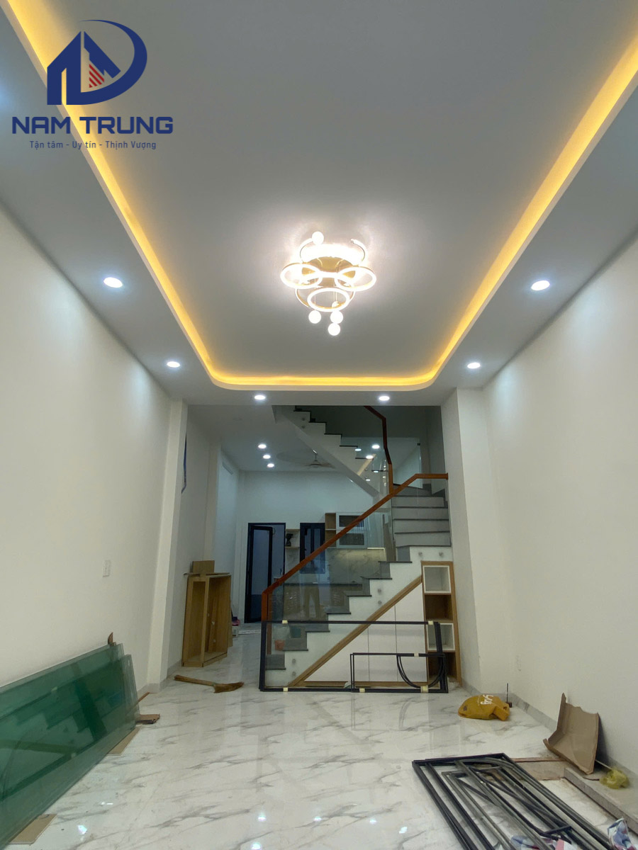Xây dựng nhà phố 1 trệt 2 lầu sân thượng 4×12.5m – Nhà anh Tân, Quận Bình Tân