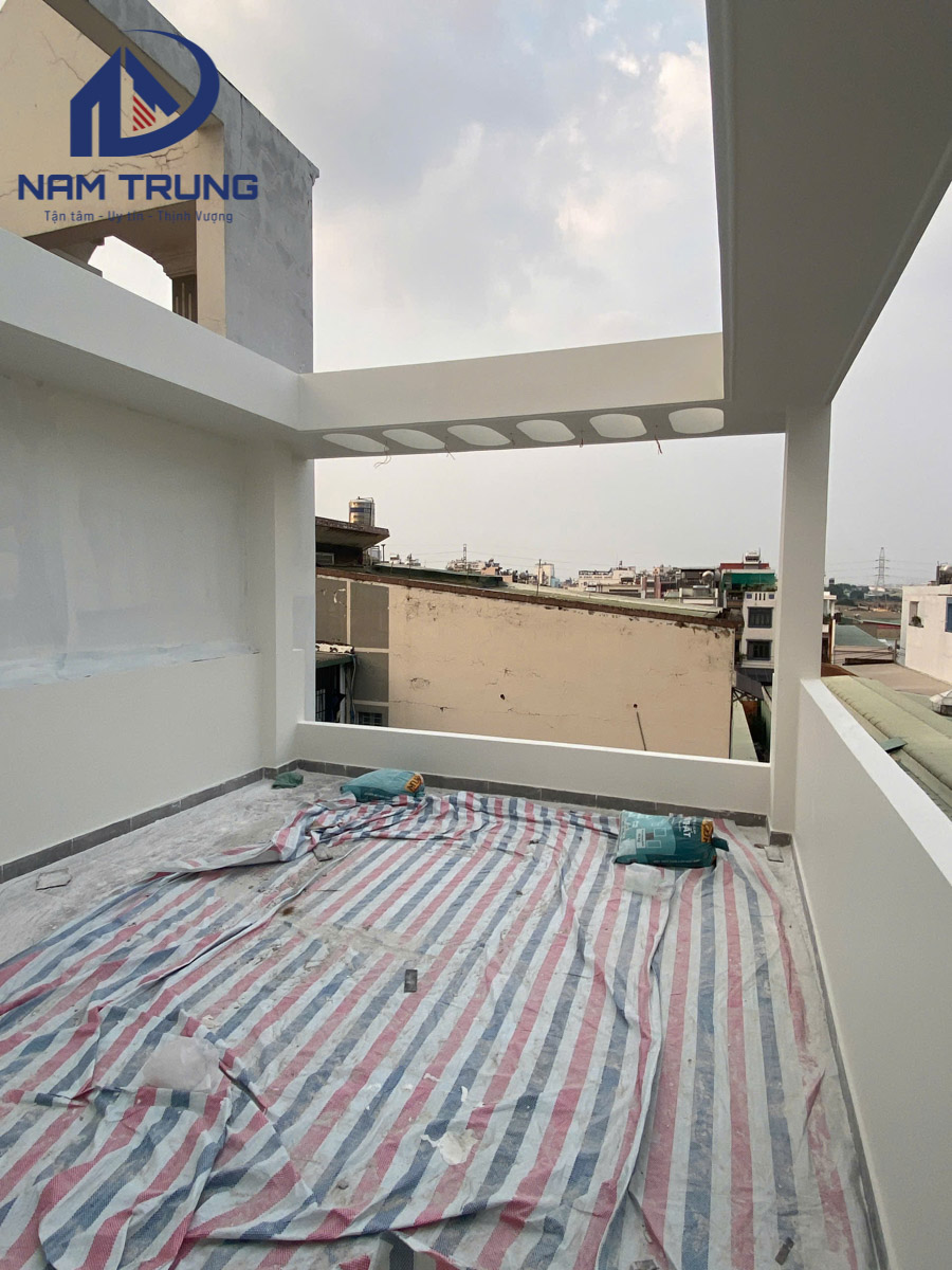 Xây dựng nhà phố 1 trệt 2 lầu sân thượng 4×12.5m – Nhà anh Tân, Quận Bình Tân