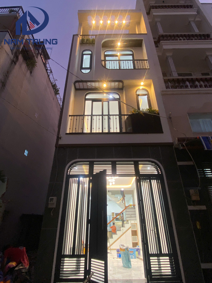 Xây dựng nhà phố 1 trệt 2 lầu sân thượng 4×12.5m – Nhà anh Tân, Quận Bình Tân