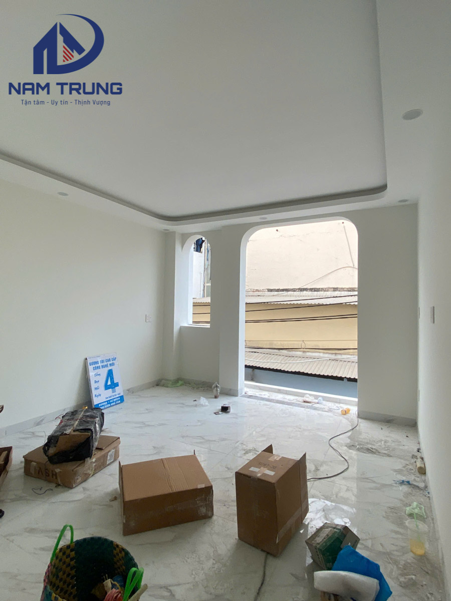 Xây dựng nhà phố 1 trệt 2 lầu sân thượng 4×12.5m – Nhà anh Tân, Quận Bình Tân