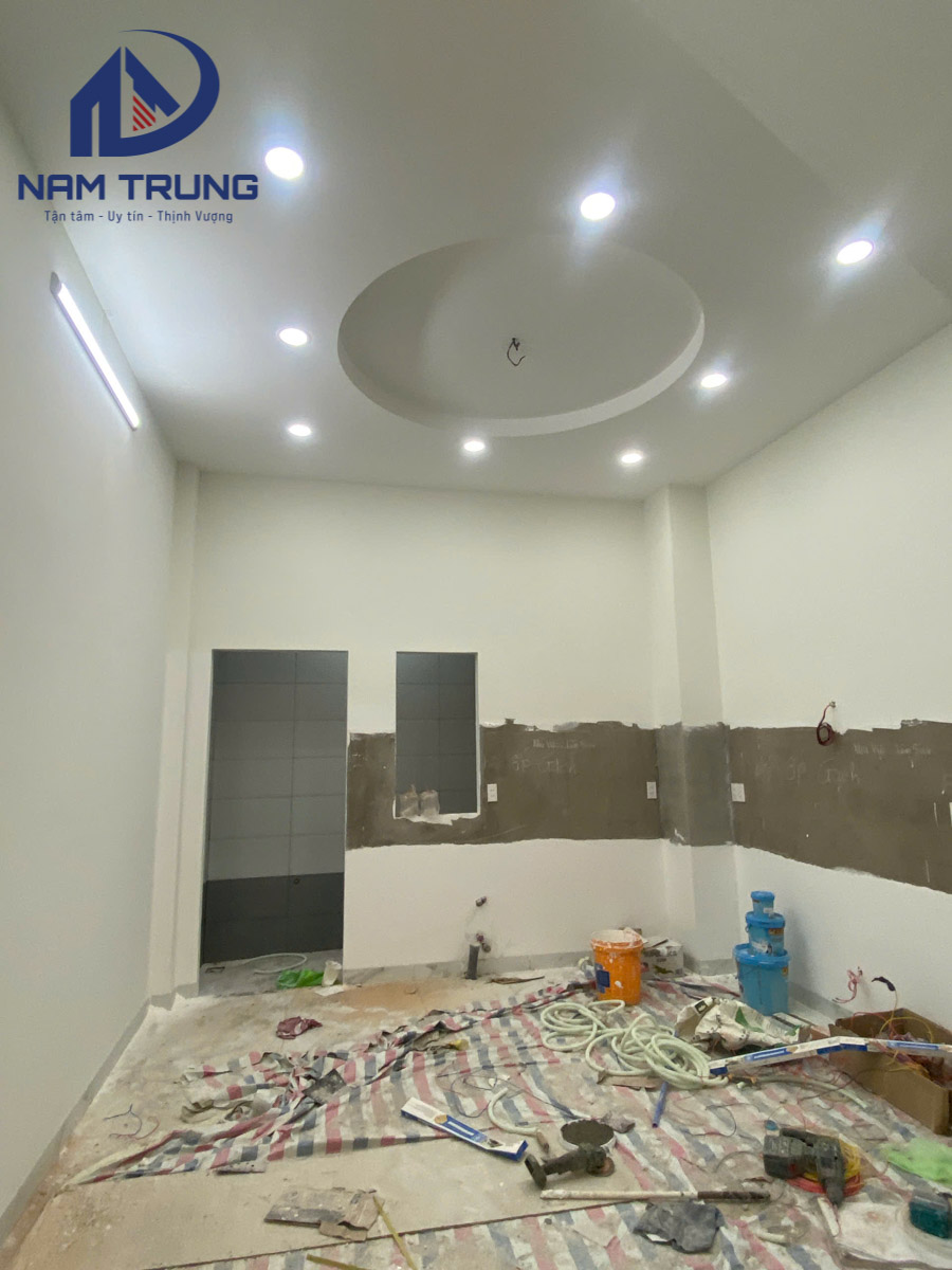 Xây dựng nhà phố 1 trệt 2 lầu sân thượng 4×12.5m – Nhà anh Tân, Quận Bình Tân