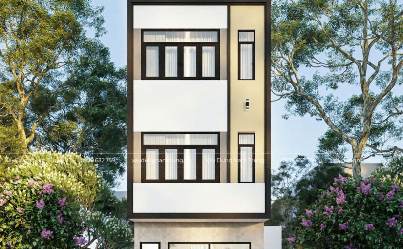 Mẫu nhà phố 1 trệt 3 lầu 5×10,6m nhà anh Quân ở Phường Phú Thọ Hoà, TP. HCM