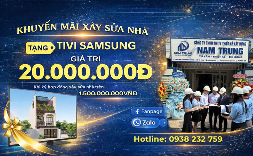Chương trình khuyến mãi khi xây nhà sửa nhà