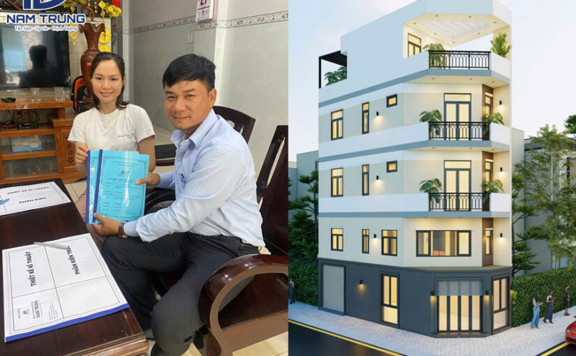 Khởi đầu tuần mới – Ký kết hợp đồng xây dựng nhà phố 1 trệt 1 lửng 2 lầu sân thượng nhà chị Hường ở Phường Tây Thạnh