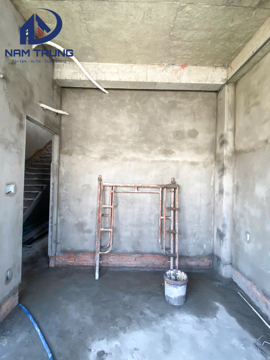 Thi công nhà phố 1 trệt 3 lầu của gia đình anh Quân tại Phường Phú Thọ Hoà