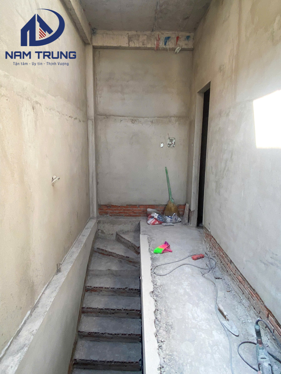 Thi công nhà phố 1 trệt 3 lầu của gia đình anh Quân tại Phường Phú Thọ Hoà