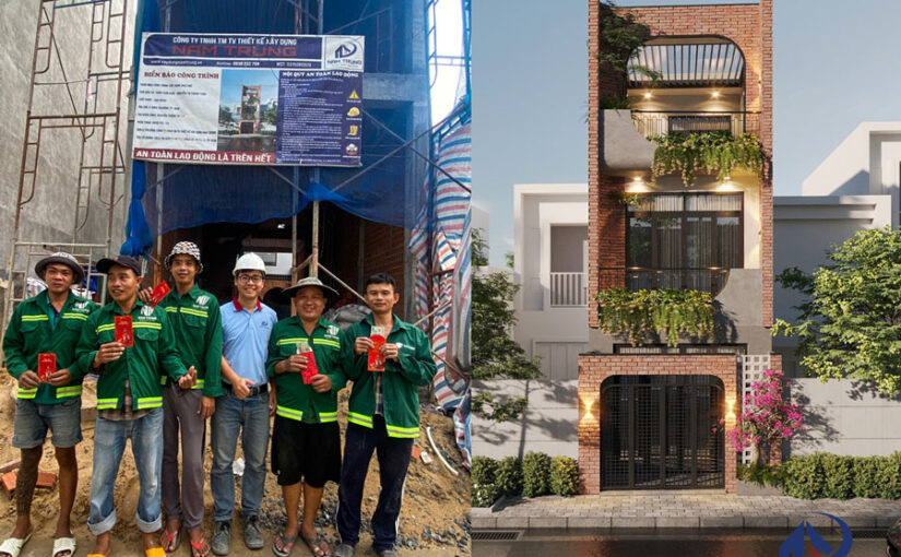 Khởi động đầu năm – Triển khai thi công xây dựng nhà phố 3 tầng 4x16m nhà Thảo tại Quận Bình Tân