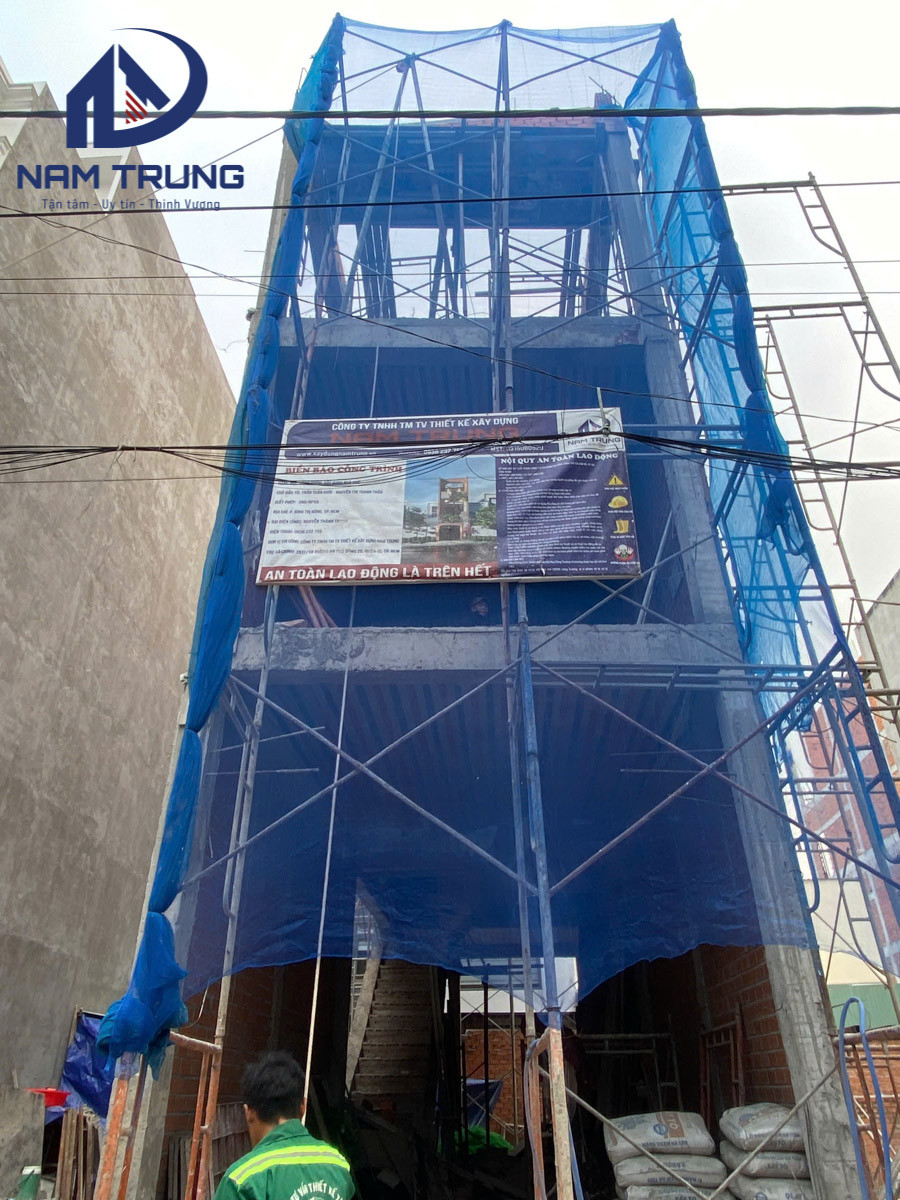 Khởi động đầu năm – Triển khai thi công xây dựng nhà phố 3 tầng 4x16m nhà Thảo tại Quận Bình Tân