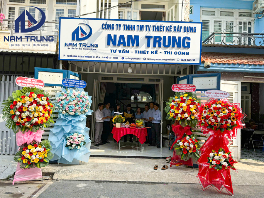 Xây dựng nam trung khai trương trụ sở chính tại Phường An Hội Tây, TP. HCM