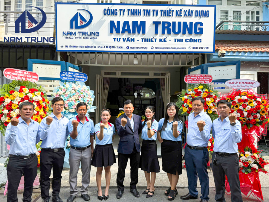 Khai trương trụ sở chính Phường An Hội Tây, TP. HCM (Gò Vấp cũ)  – Xây Dựng Nam Trung chính thức mở ra hành trình phát triển mới