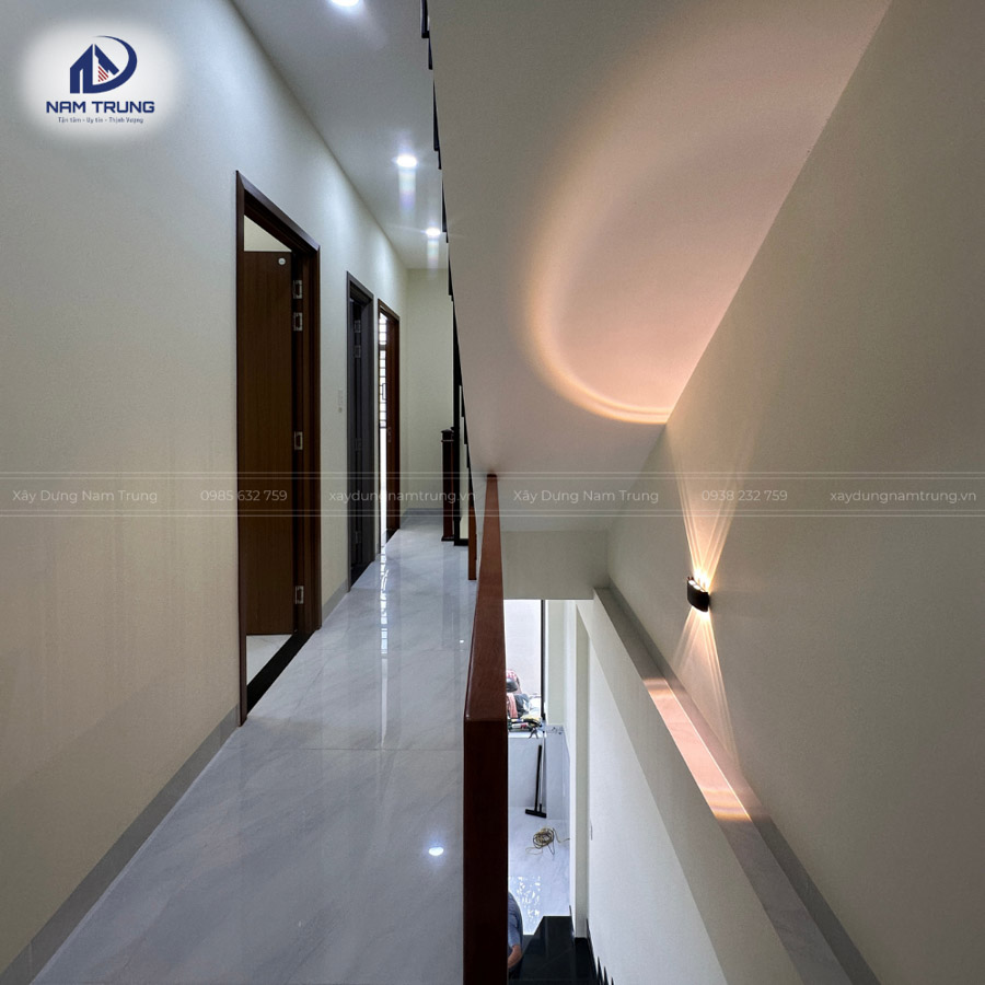 Hình ảnh hoàn thiện nhà phố 1 trệt 3 lầu nhà anh Quân Phường Phú Thọ Hoà