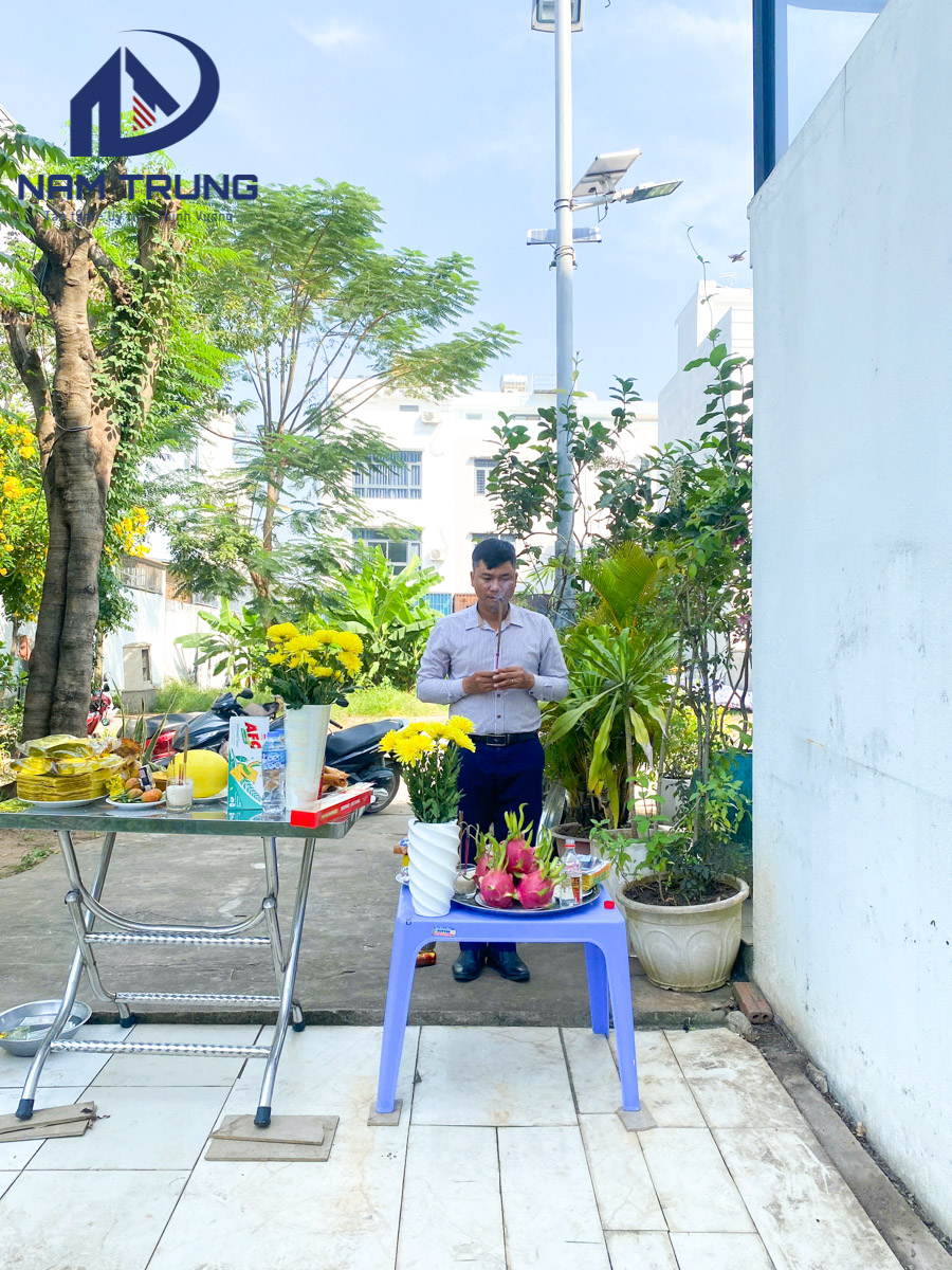 Khởi công xây dựng nhà phố 3 tầng nhà anh Toàn tại TP Thủ Đức
