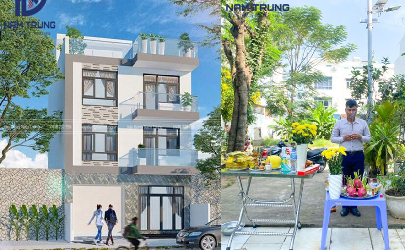 Khởi công xây dựng nhà phố 3 tầng nhà anh Toàn tại TP Thủ Đức