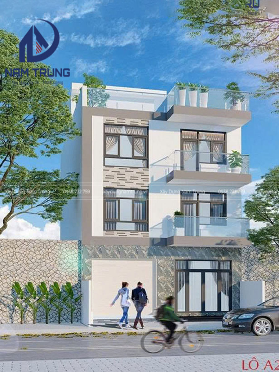 Mẫu thiết kế nhà phố 3 tầng nhà anh Toàn tại TP Thủ Đức
