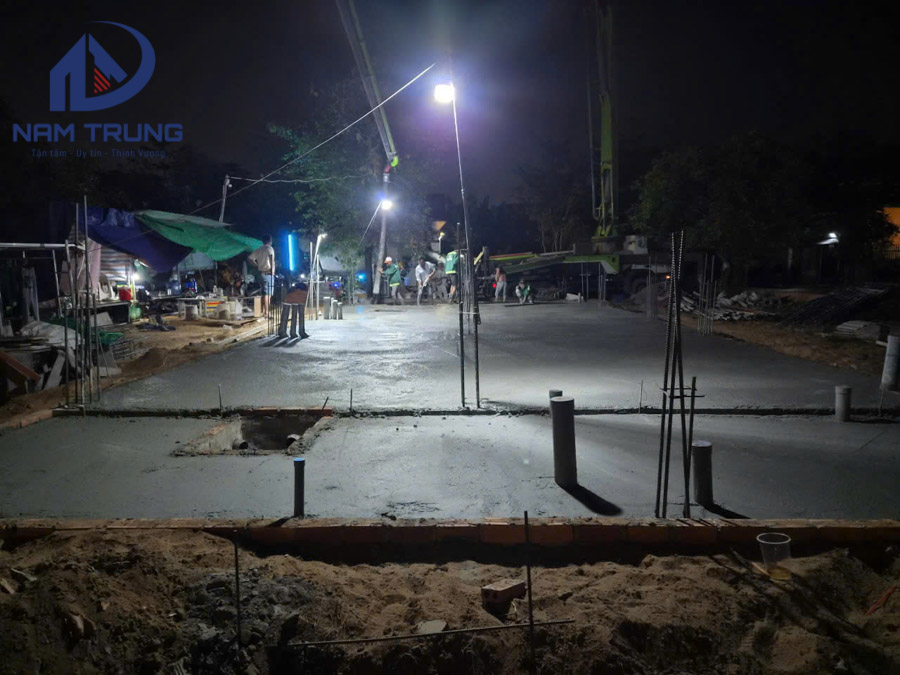 Thi công xây dựng biệt thự 3 tầng nhà anh Đá Quận 9 TPHCM