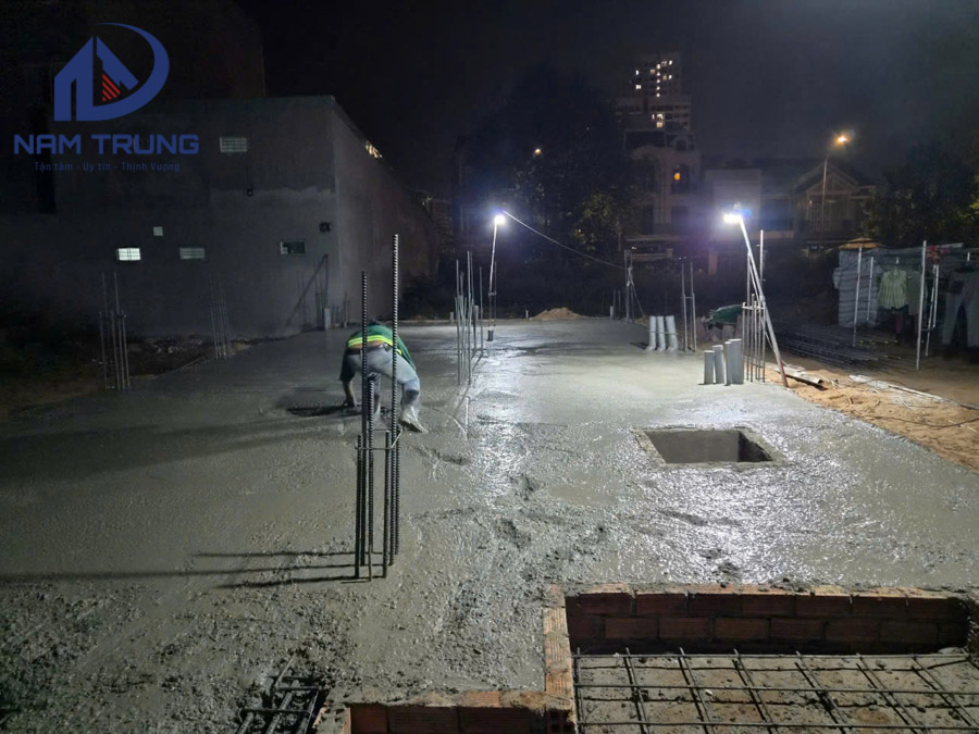 Thi công xây dựng biệt thự 3 tầng nhà anh Đá Quận 9 TPHCM