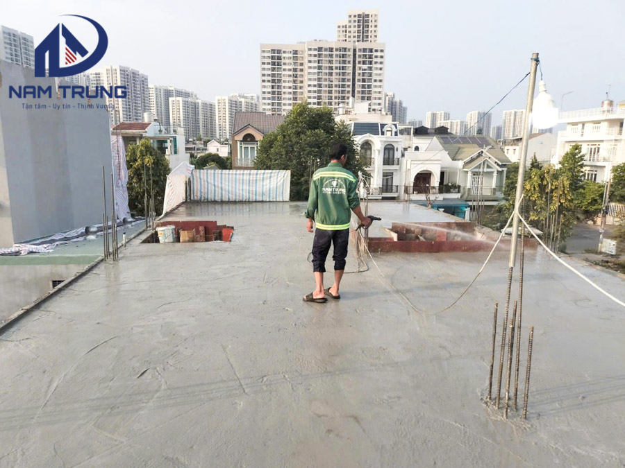 Thi công xây dựng biệt thự 3 tầng nhà anh Đá Quận 9 TPHCM