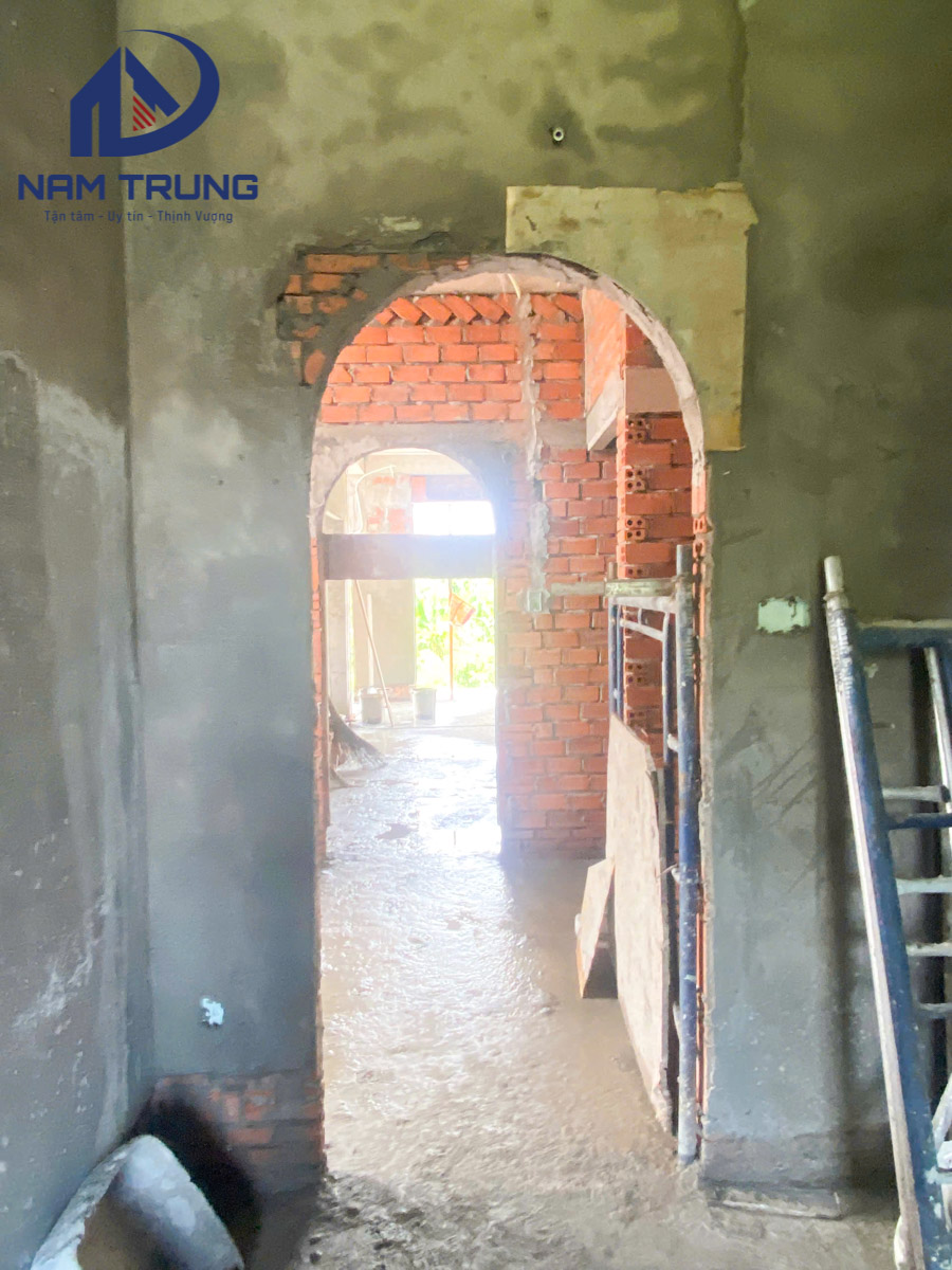 Thi công xây dựng biệt thự 3 tầng nhà anh Đá Quận 9 TPHCM