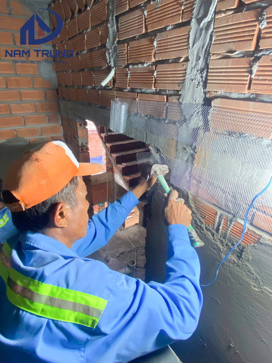 Thi công xây dựng biệt thự 3 tầng nhà anh Đá Quận 9 TPHCM