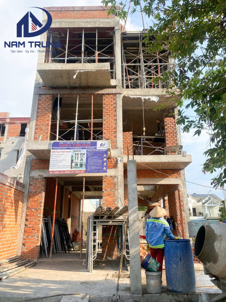 [Đang thi công] Thi công xây dựng biệt thự 3 tầng nhà anh Đá Quận 9 TP HCM