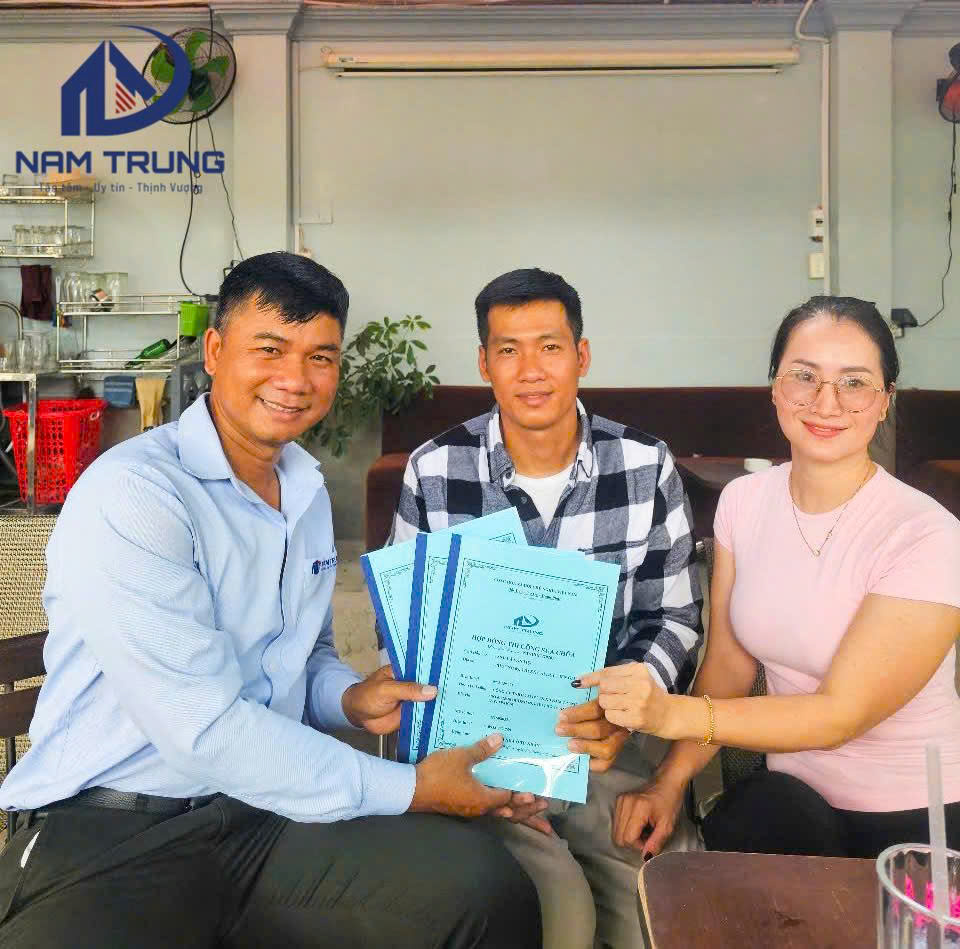 Kí hợp đồng xây nhà trọn gói nhà anh Tiệp ở Thành Phố Thủ Đức