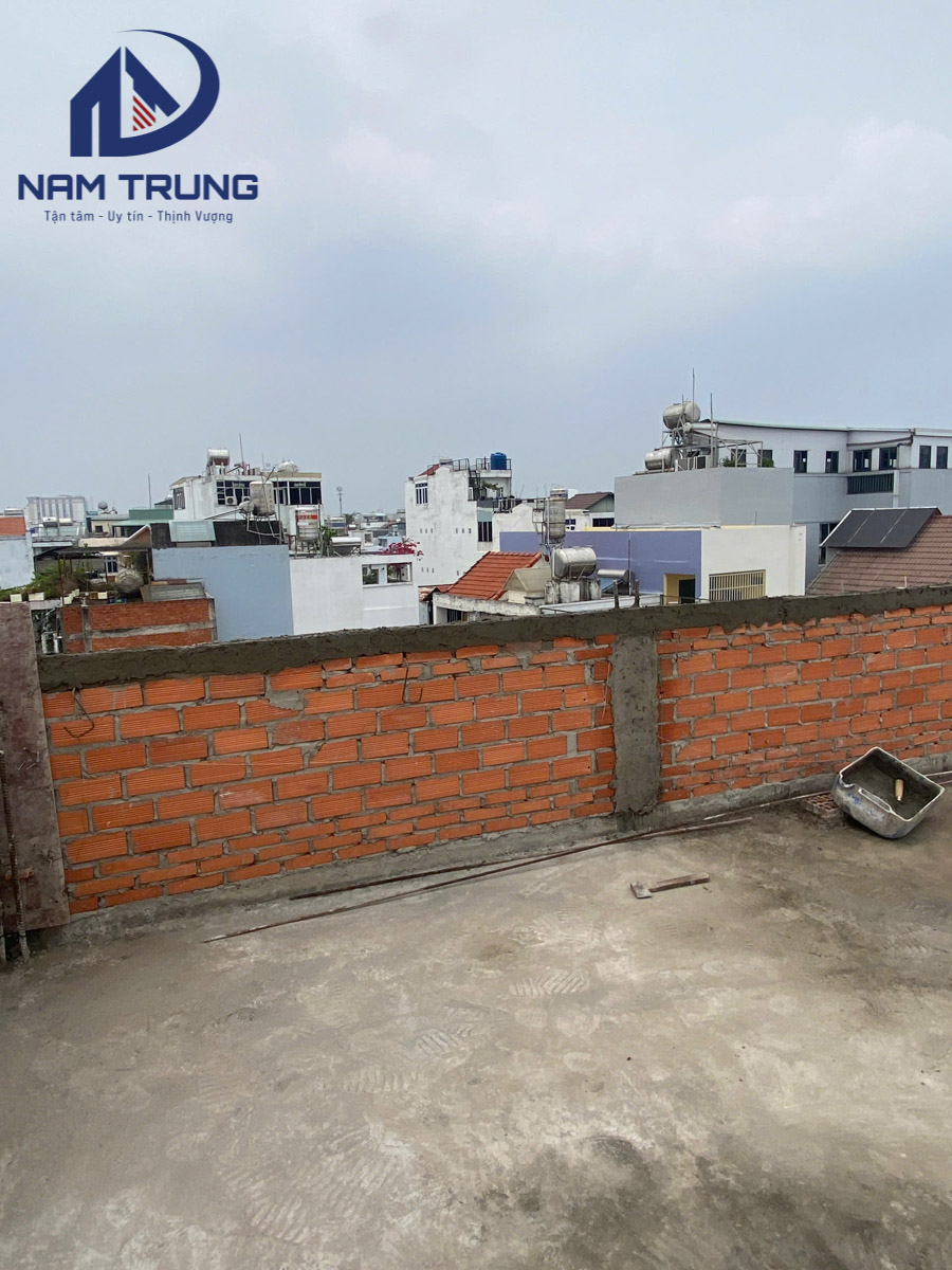 Xây dựng nhà phố 1 trệt 3 lầu nhà anh Quân Phường Phú Thọ Hoà