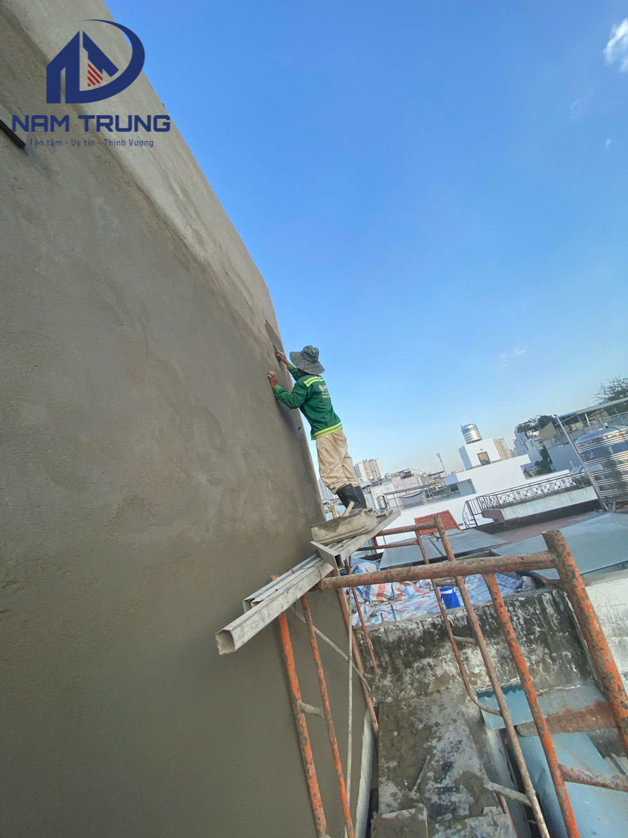 Xây dựng nhà phố 1 trệt 3 lầu nhà anh Quân Phường Phú Thọ Hoà