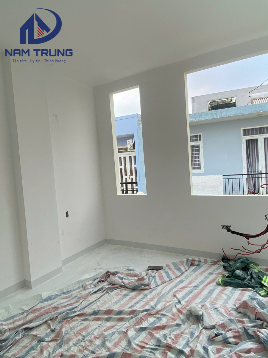 Xây dựng nhà phố 1 trệt 3 lầu nhà anh Quân Phường Phú Thọ Hoà