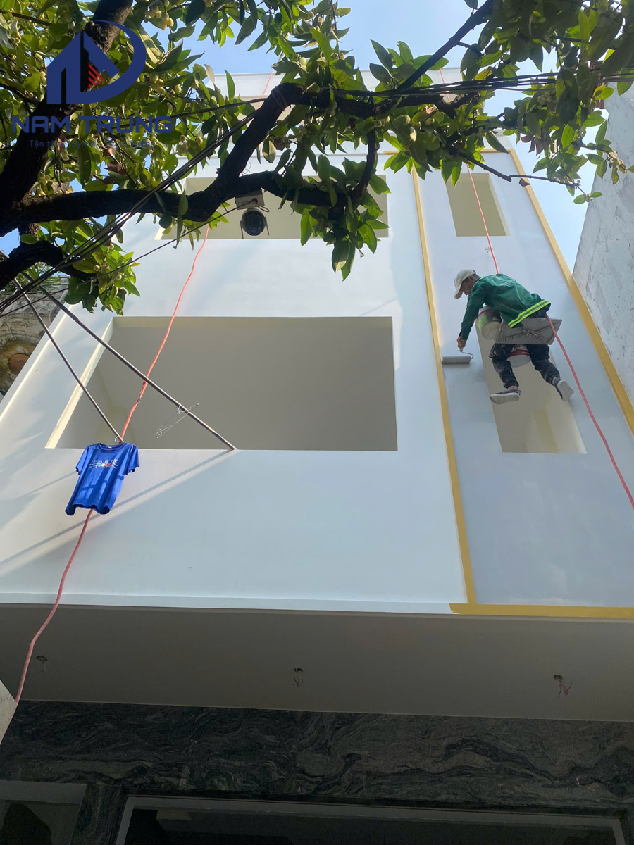 Xây dựng nhà phố 1 trệt 3 lầu nhà anh Quân Phường Phú Thọ Hoà