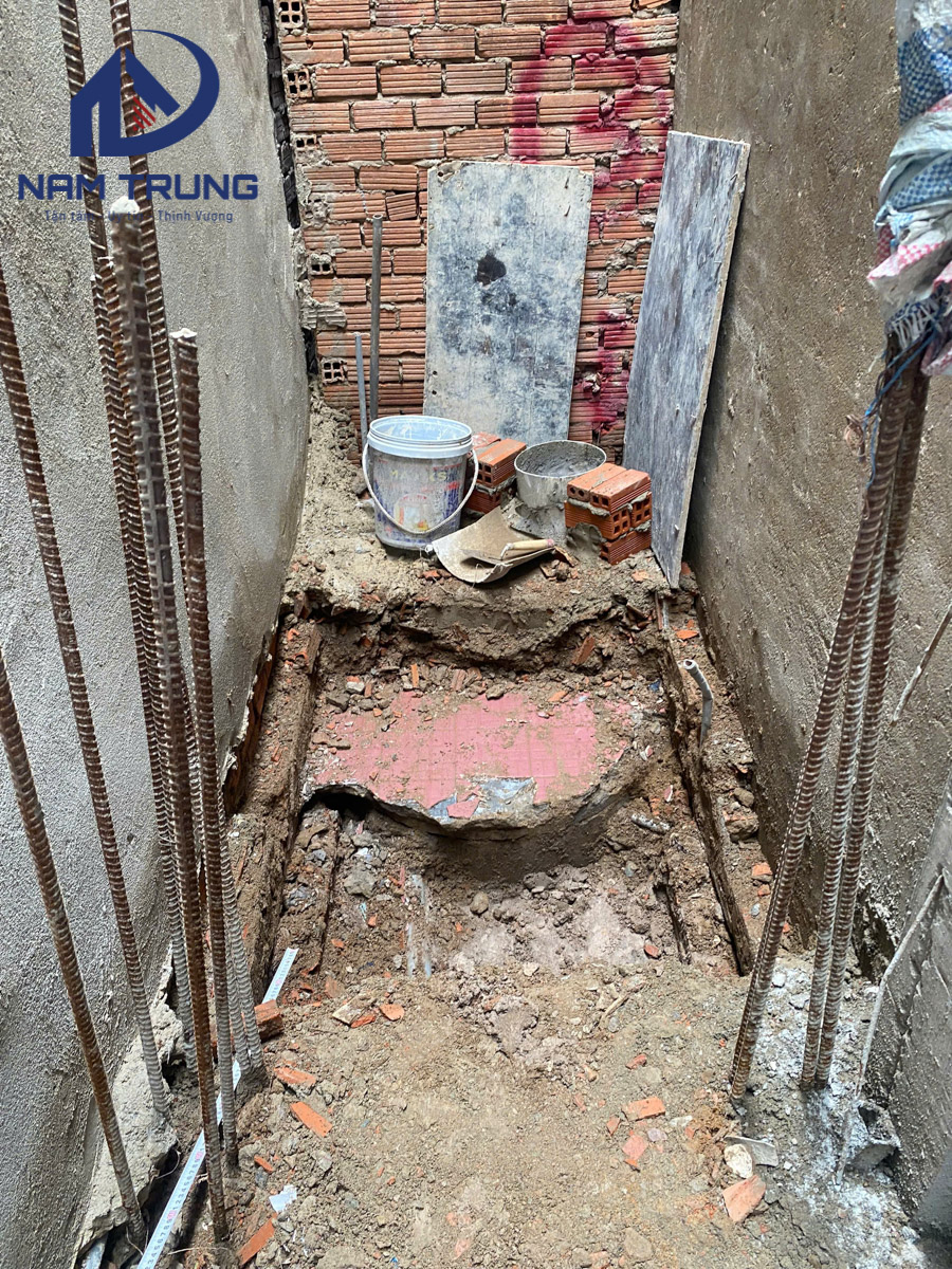 Xây dựng nhà phố 1 trệt 3 lầu nhà anh Quân Phường Phú Thọ Hoà