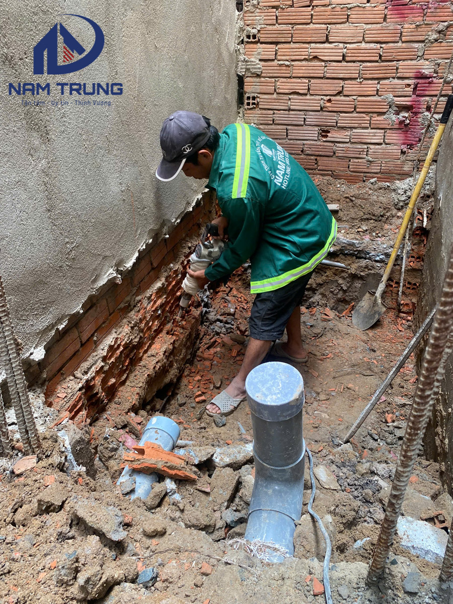 Xây dựng nhà phố 1 trệt 3 lầu nhà anh Quân Phường Phú Thọ Hoà