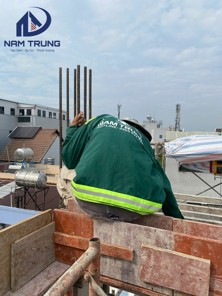 Xây dựng nhà phố 1 trệt 3 lầu nhà anh Quân Phường Phú Thọ Hoà