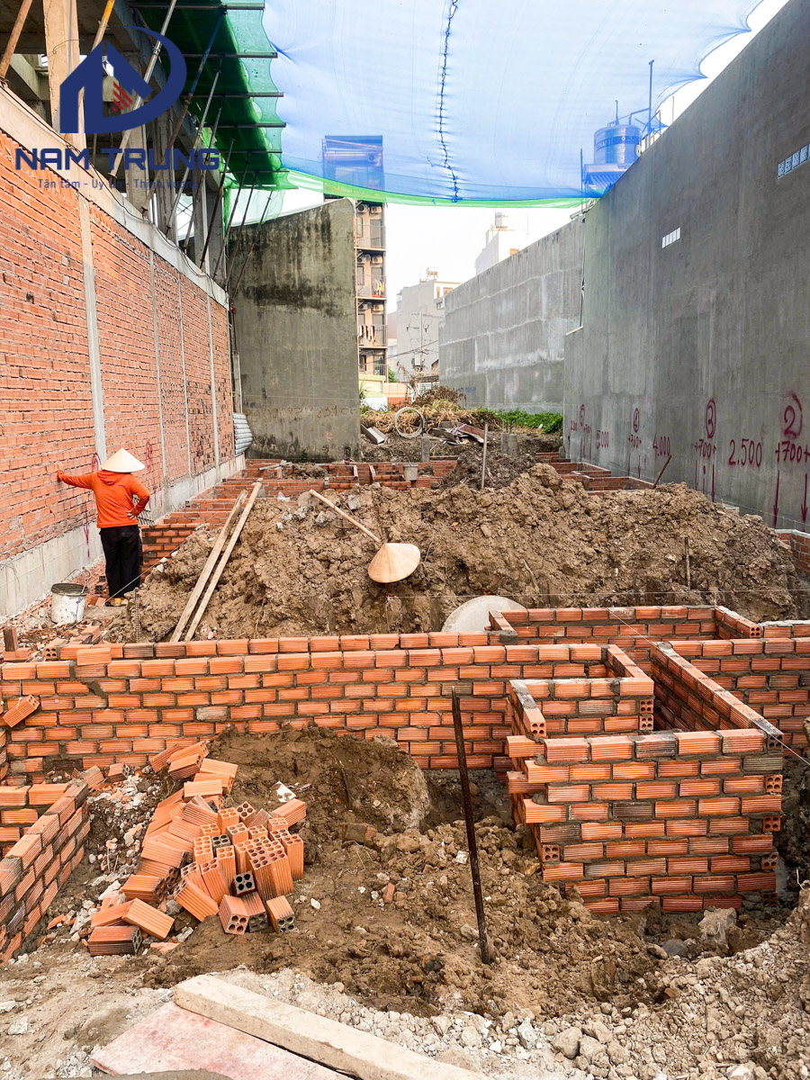 Thi công xây dựng biệt thự 2 tầng nhà chị Chanh ở Phường Thông Tây Hội TP HCM
