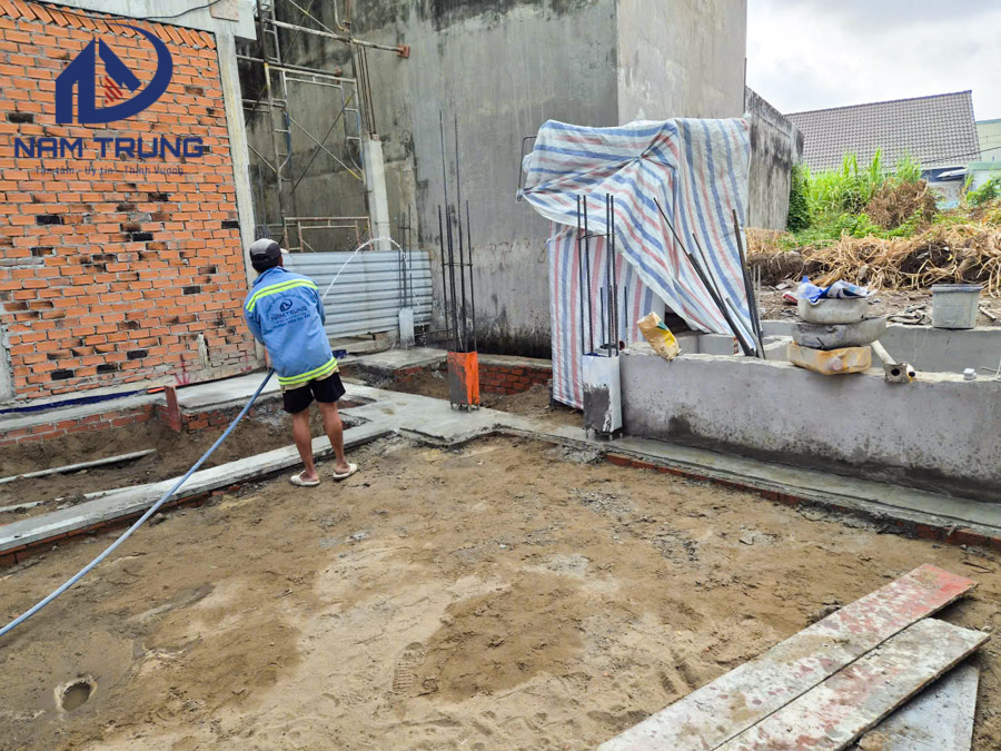 Thi công xây dựng biệt thự 2 tầng nhà chị Chanh ở Phường Thông Tây Hội TP HCM