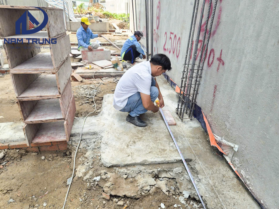 Thi công xây dựng biệt thự 2 tầng nhà chị Chanh ở Phường Thông Tây Hội TP HCM