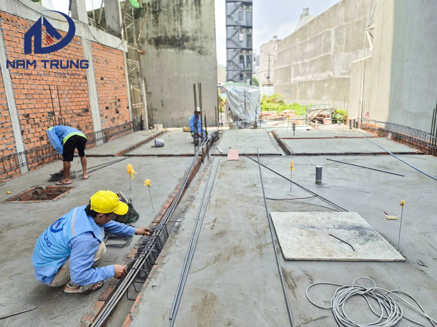 Thi công xây dựng biệt thự 2 tầng nhà chị Chanh ở Phường Thông Tây Hội TP HCM