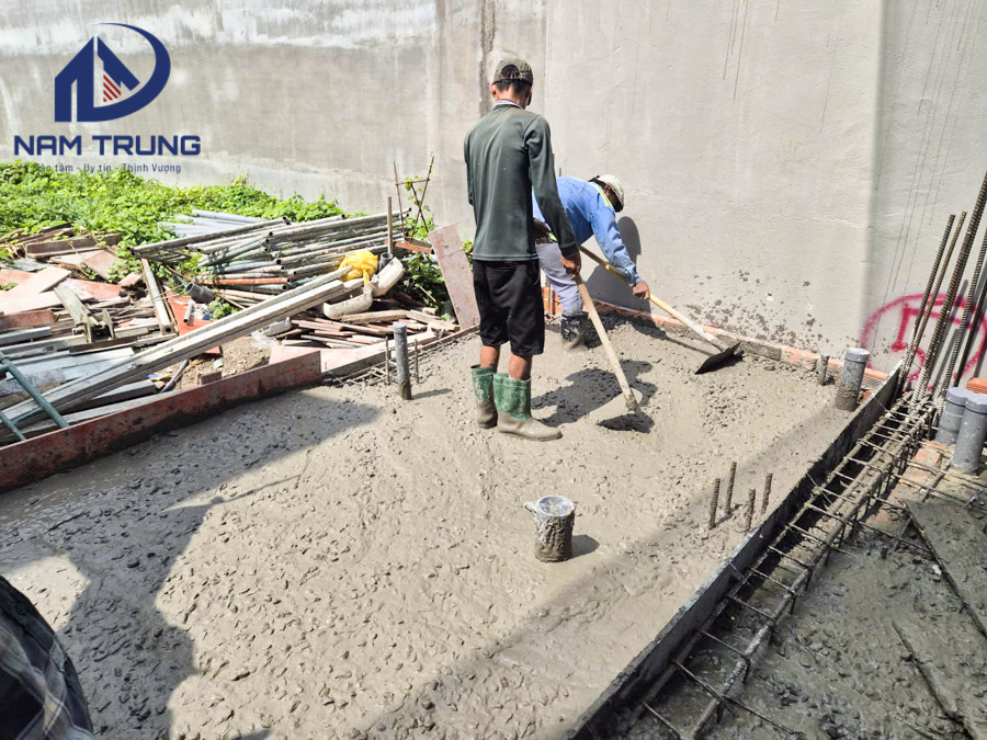 Thi công xây dựng biệt thự 2 tầng nhà chị Chanh ở Phường Thông Tây Hội TP HCM