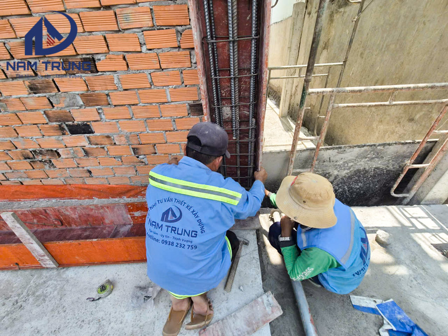 Thi công xây dựng biệt thự 2 tầng nhà chị Chanh ở Phường Thông Tây Hội TP HCM