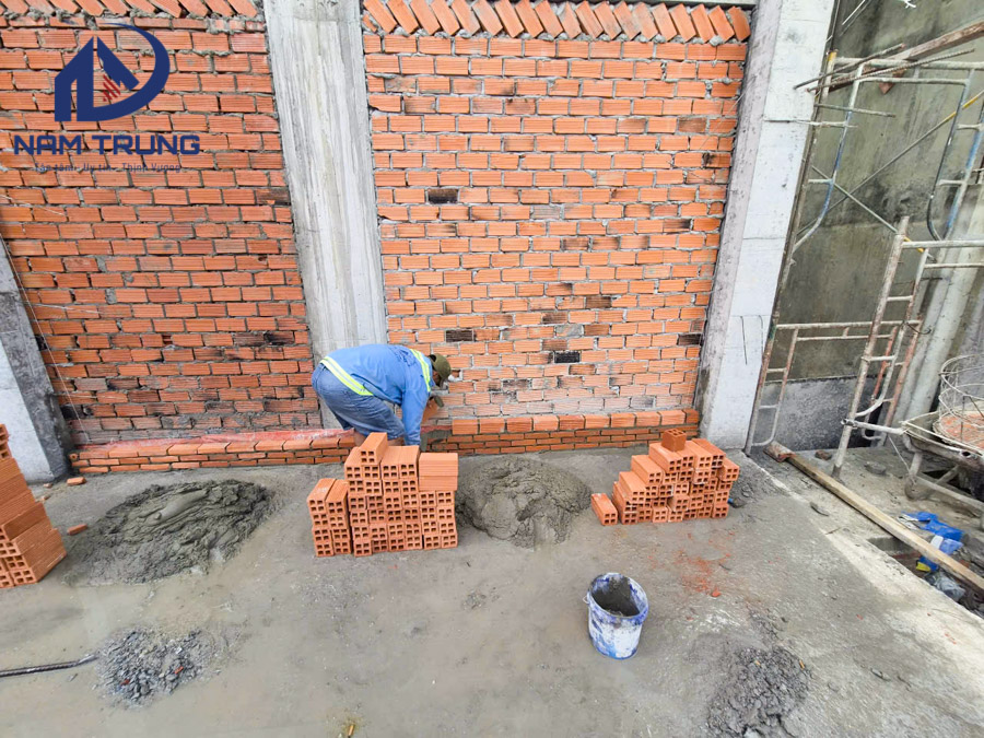 Thi công xây dựng biệt thự 2 tầng nhà chị Chanh ở Phường Thông Tây Hội TP HCM