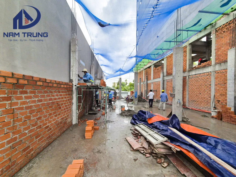 Thi công xây dựng biệt thự 2 tầng nhà chị Chanh ở Phường Thông Tây Hội TP HCM