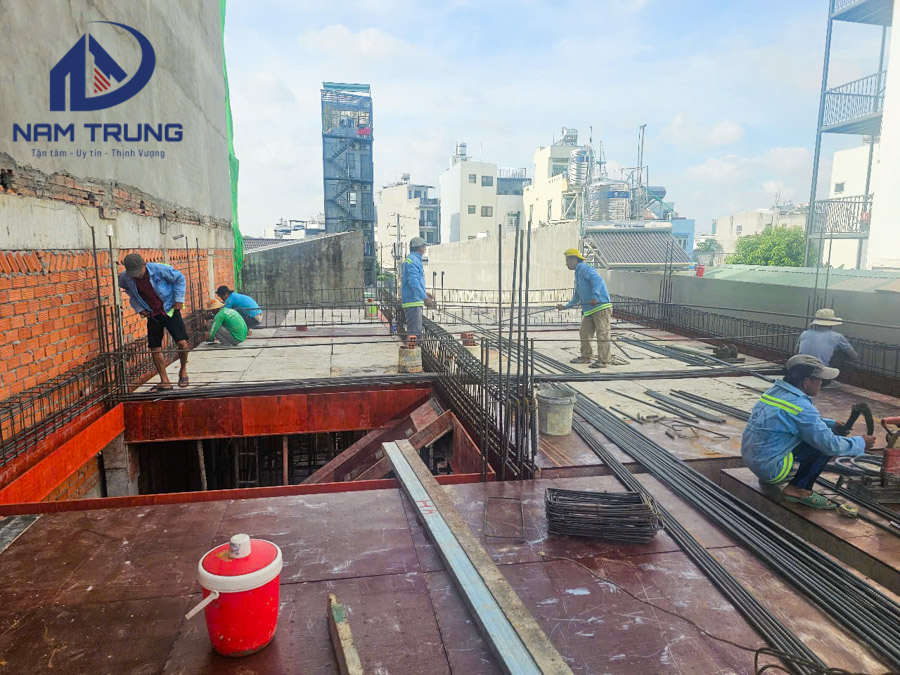 Thi công xây dựng biệt thự 2 tầng nhà chị Chanh ở Phường Thông Tây Hội TP HCM