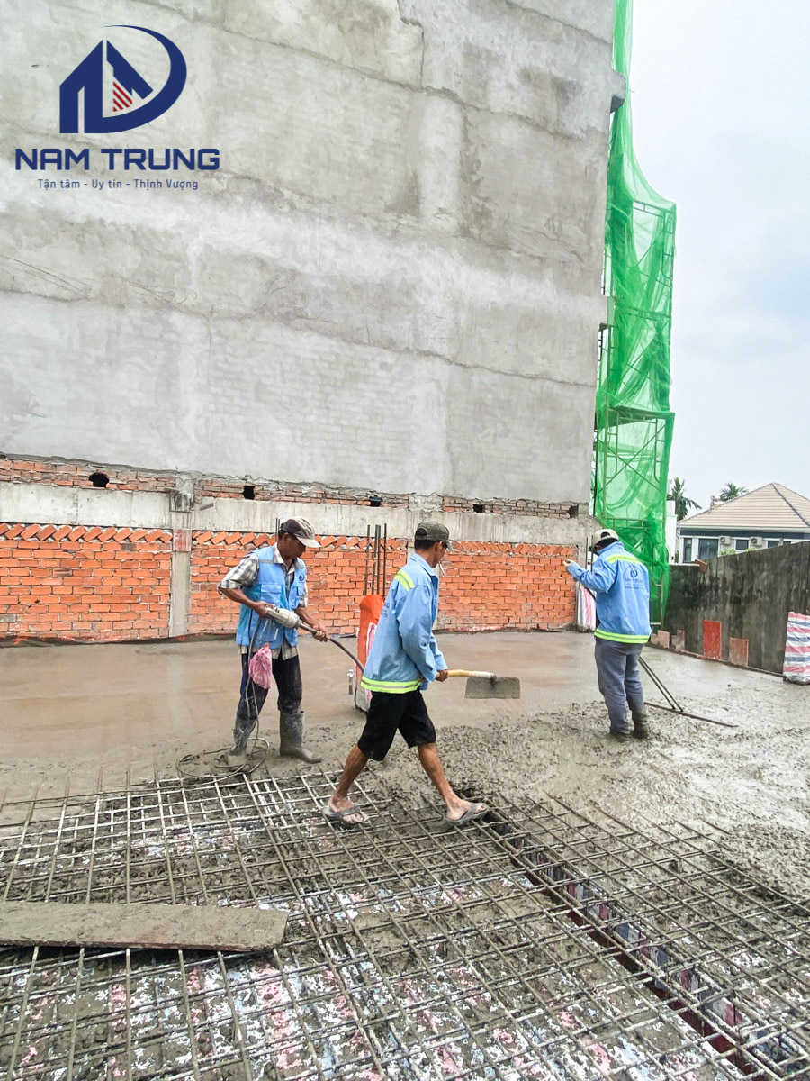Thi công xây dựng biệt thự 2 tầng nhà chị Chanh ở Phường Thông Tây Hội TP HCM