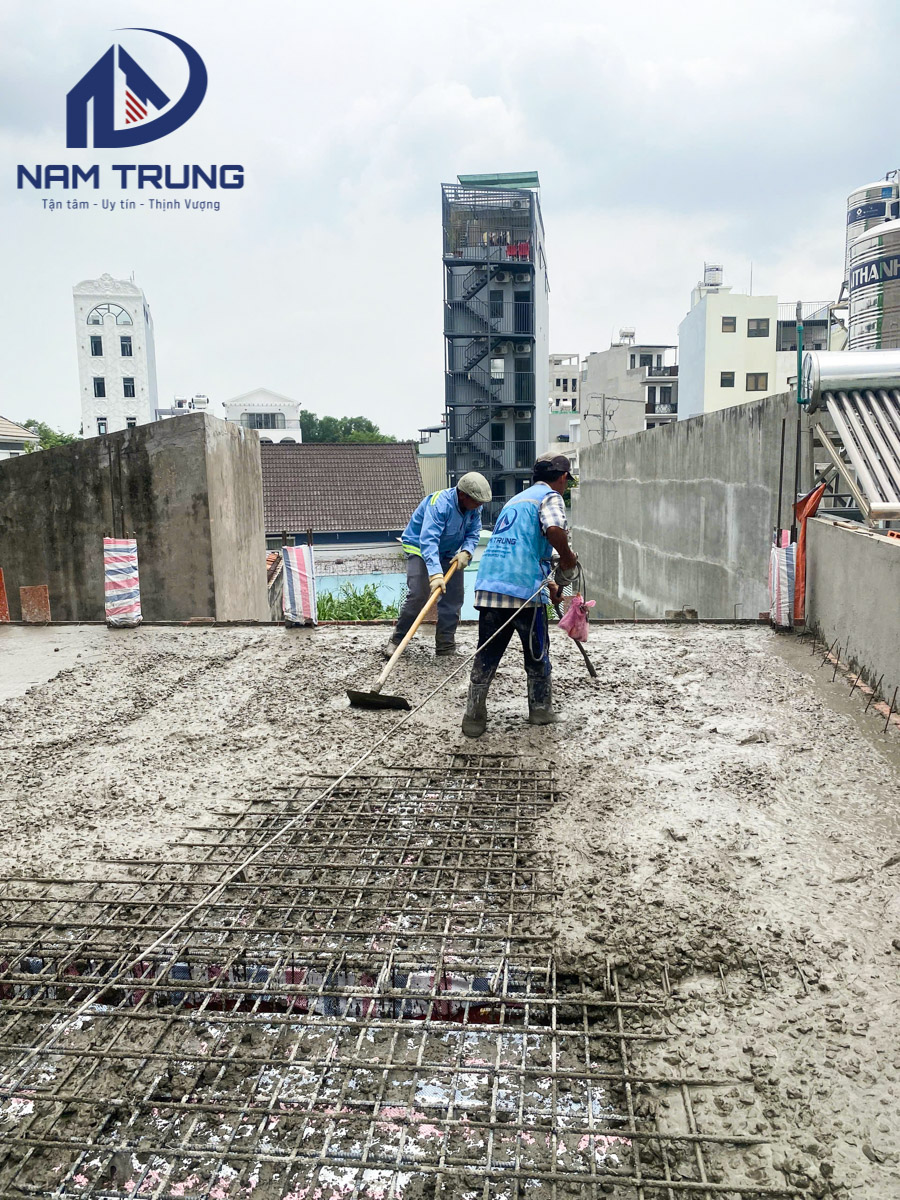Thi công xây dựng biệt thự 2 tầng nhà chị Chanh ở Phường Thông Tây Hội TP HCM