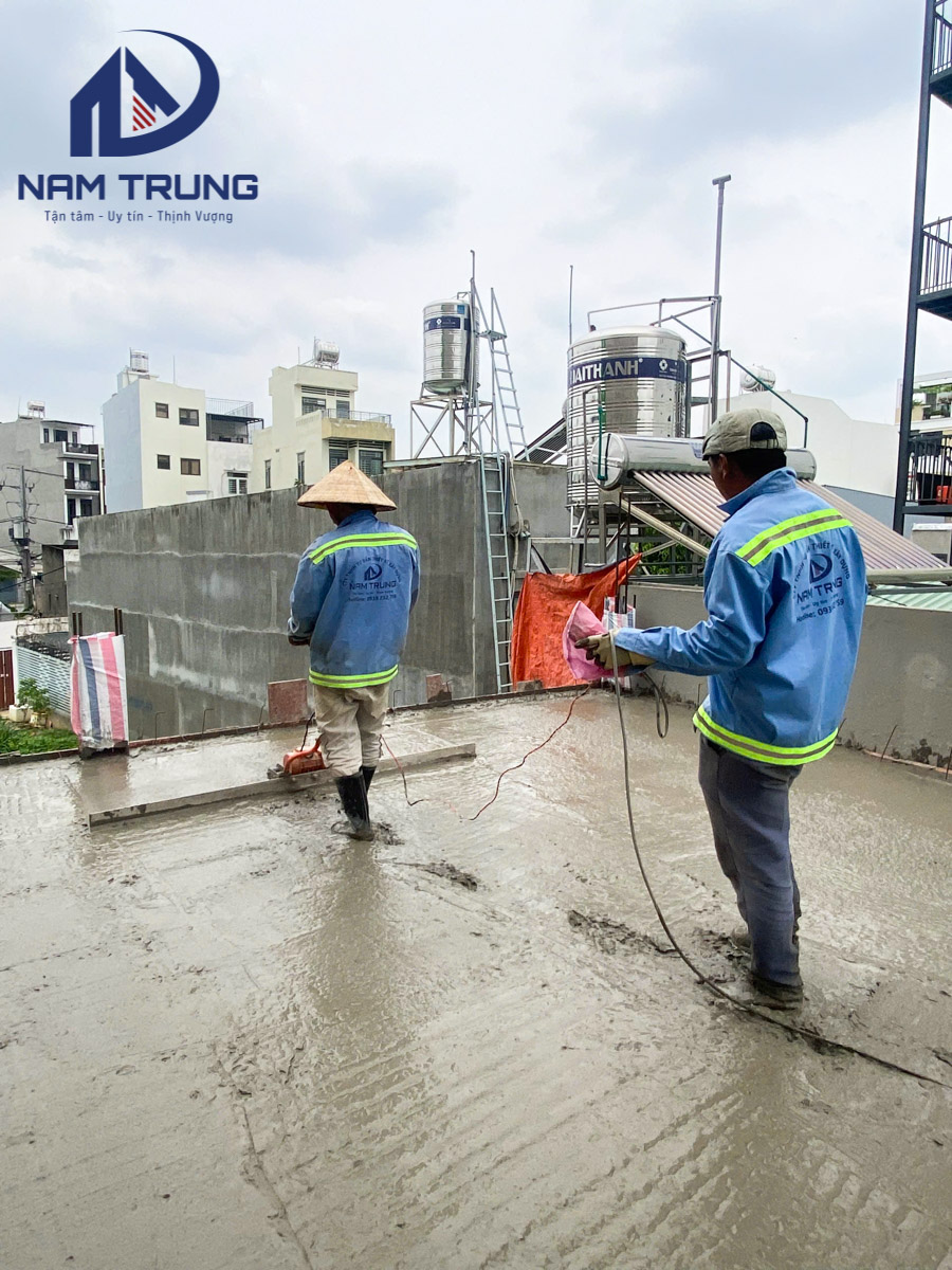 Thi công xây dựng biệt thự 2 tầng nhà chị Chanh ở Phường Thông Tây Hội TP HCM