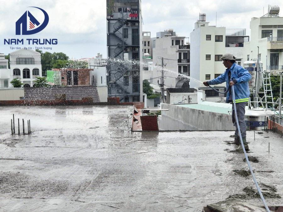 Thi công xây dựng biệt thự 2 tầng nhà chị Chanh ở Phường Thông Tây Hội TP HCM