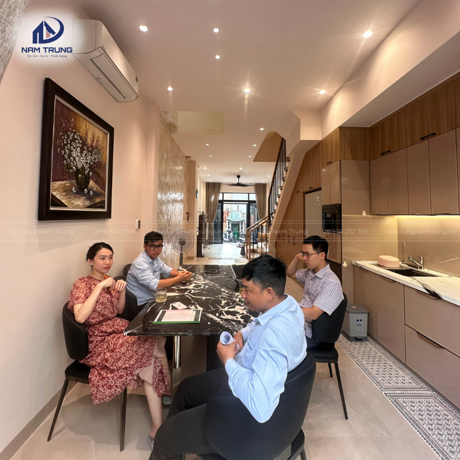 Bàn giao nhà phố 3 tầng nhà anh Khôi Quận Bình Tân