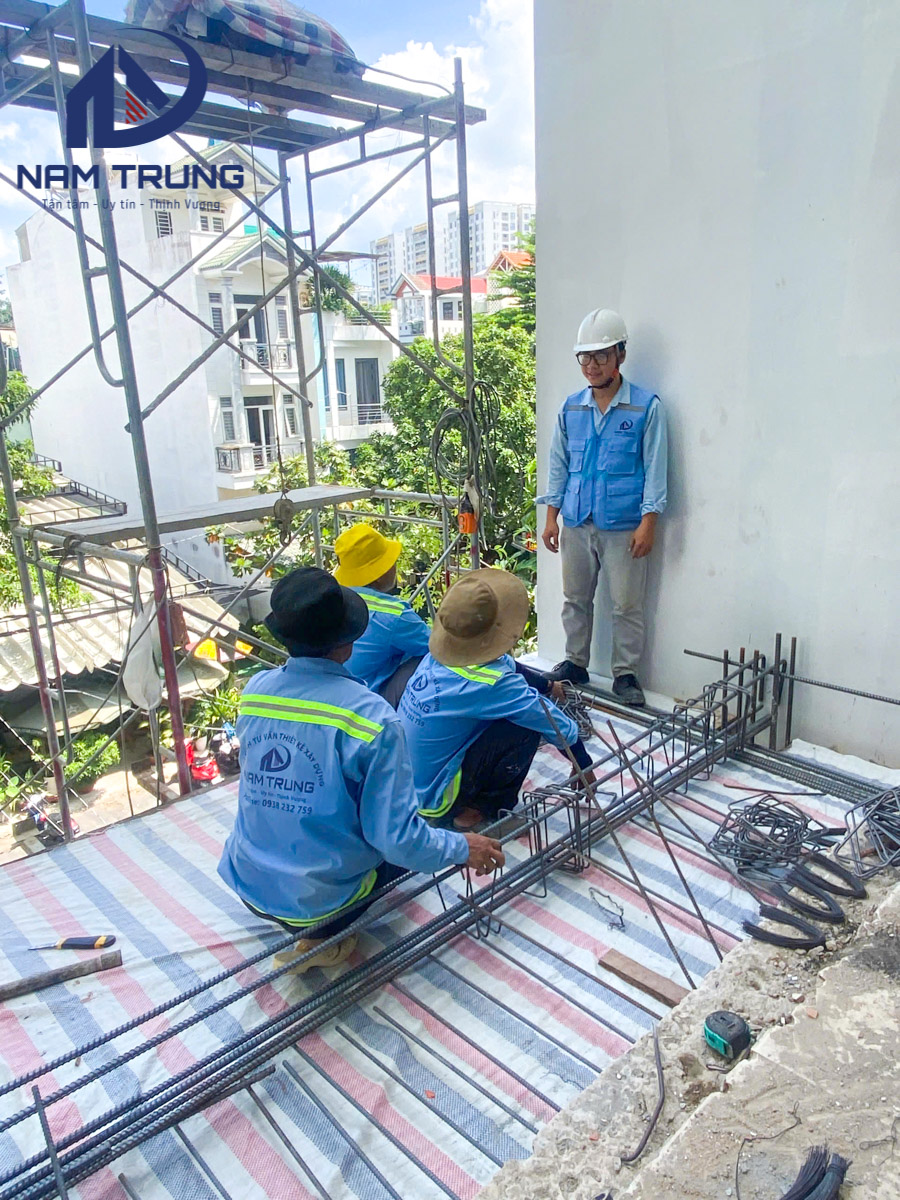 Thi công cải tạo nâng tầng và thay đổi mặt tiền nhà cho gia đình anh Hùng tại Gò Vấp