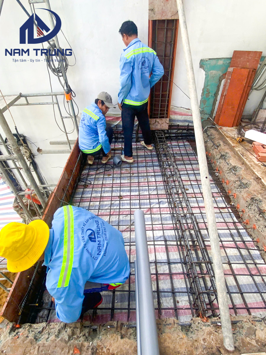 Thi công cải tạo nâng tầng và thay đổi mặt tiền nhà cho gia đình anh Hùng tại Gò Vấp