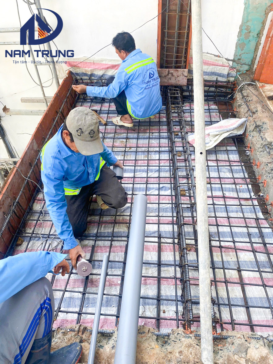 Thi công cải tạo nâng tầng và thay đổi mặt tiền nhà cho gia đình anh Hùng tại Gò Vấp